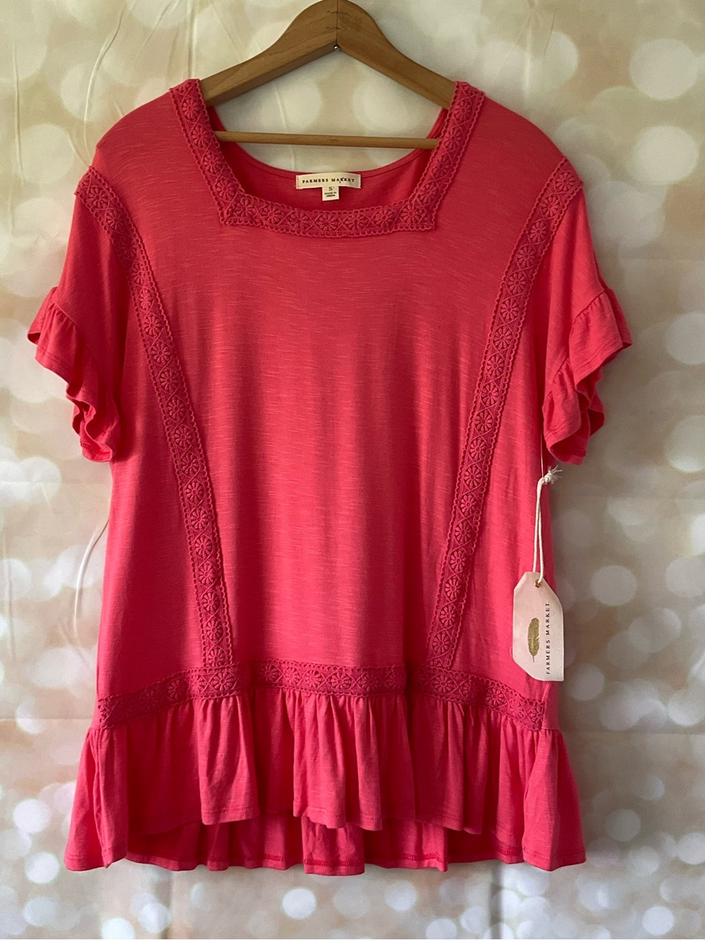 Farmers Market Coral Pink Blouse
